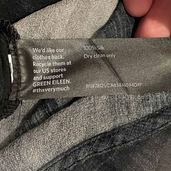 Eileen Fisher Silk Sheer High Low Tunic Blouse - Picture 3 of 8